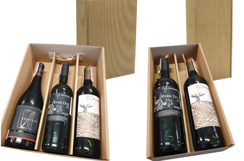 pudełko na wino z przegródkami